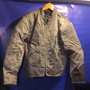 Harley Davidson gray motorcycle jacket.